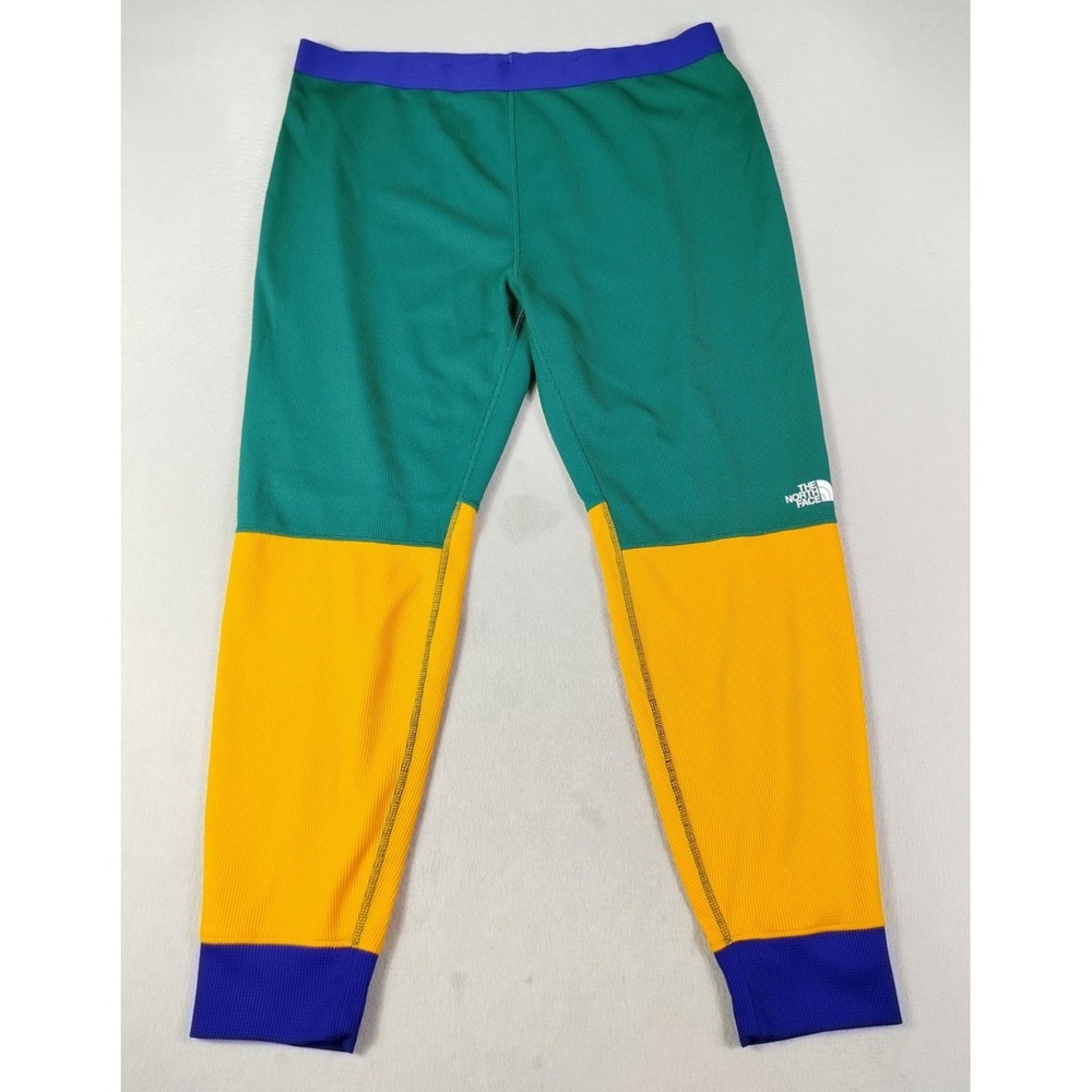 The North Face Baselayer Pants Mens XL Multicolor Thermal Jogger Colorblock